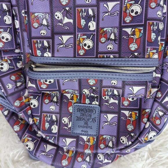 Loungefly x Nightmare Before Christmas Jack and Sally Valentine Mini Backpack - Picture 6 of 6